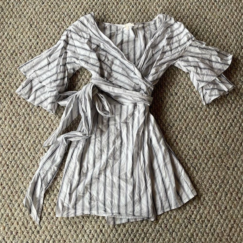 WAYF Beckett Wrap Dress View 2